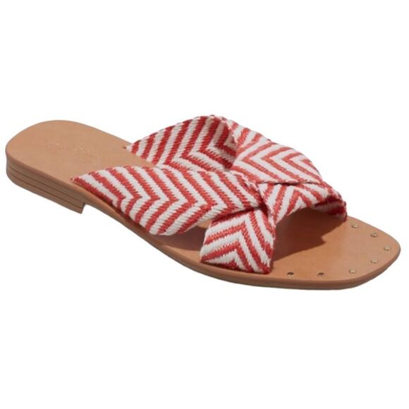 Universal Thread ~ Women's Louise Chevron Print Knotted Slide Sandal ~ size 9.5 - Picture 1 of 7